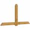 Ekena Millwork Eugene Rough Sawn Timber Gable Bracket, Western Red Cedar, 96"W x 48"H x 4"D x 6"F, 12/12 Pitch GBW096X48X0406EUG00RWR - alternate 5
